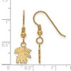 Black Bow Jewelry 14k Yellow Gold Plated Sterling Silver Kentucky Wildcats NCAA Dangle Earrings - 2 of 3