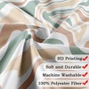 72"x72" Abstract Wavy Swirl Boho Shower Curtain, Pack of 1 - 2 of 4