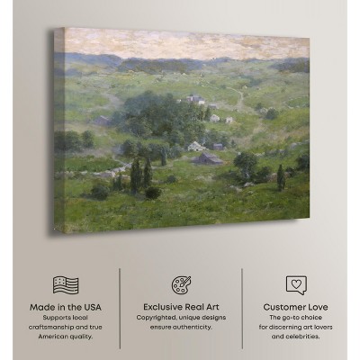 Early Summer Green Landscape Canvas Wall Art, 20" x 16"