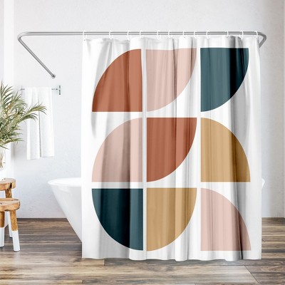 Mid Century Circles by Artprink - mid century Abstract Shower Curtain - Americanflat