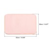Unique Bargains Ultra Absorbent Fast Drying Microfiber Non-Slip Dish Drying Mat 19.69" x 14.97" Pink 2 Pcs - 2 of 4