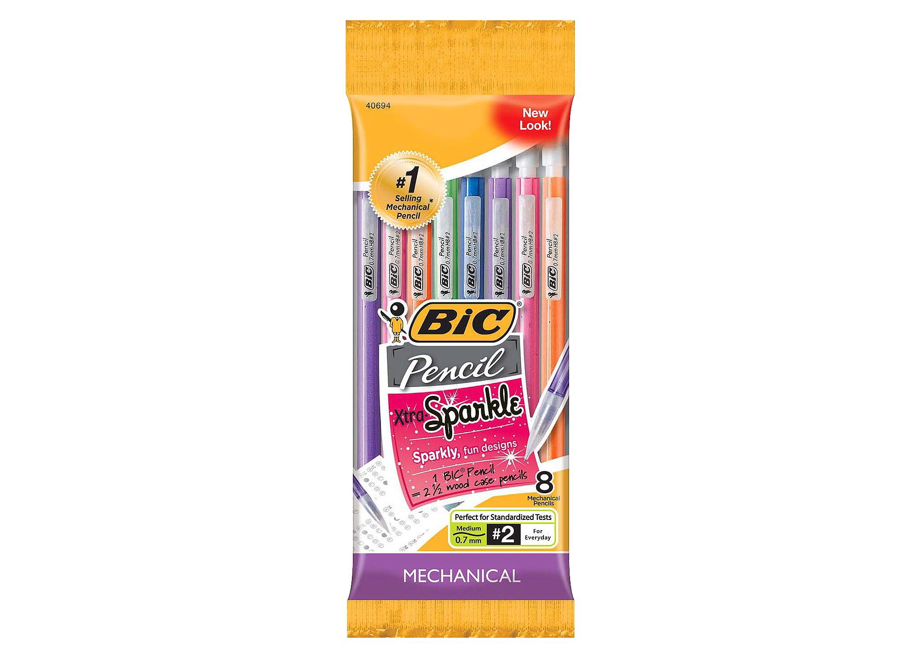 BIC #2 Mechanical Pencils with Xtra Sparkle
