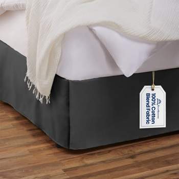 Shopbedding Tailored Bed Skirt with Split Corners,  Available in 14 Colors and Lots of Sizes