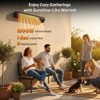 Nfccra 34" 1500W Wall-Mounted Electric Patio Heater: Infrared, IPX5 Waterproof, Motion Sensor, 9 Heat Levels & 9H Timer for Indoor/Outdoor - 2 of 4