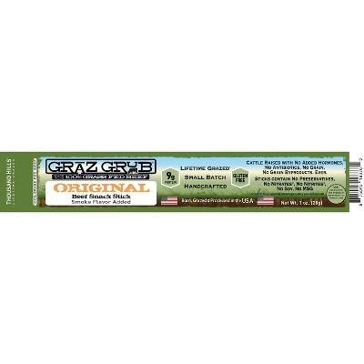 Thousand Hills Lifetime Grazed Grass Fed Original Beef Snack Thousand Hills Lifetime Grazed Grass Fed Original Beef Snack