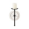 Kate and Laurel Letta Wood/Metal Sconce - 4 of 4