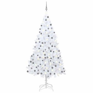 Artificial Christmas Tree White PVC 94.5 in - 1 of 4