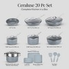 Granitestone Ceraluxe 20 Piece Nonstick Ceramic Cookware & Bakeware Set - 2 of 4