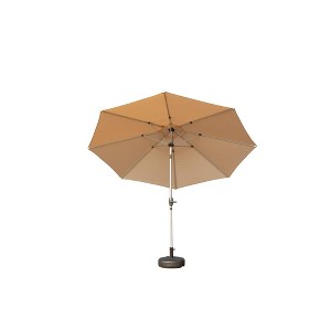 CAVINAS 10 FT Patio Umbrella with Push Button Tilt and Crank,Market Umbrella with 8 Sturdy Ribs for Backyard,Poolside,Deck, - 1 of 4