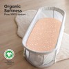 KeaBabies Organic Bassinet Sheet for Baby Girls, Boys, 2-Pack Soothe Bassinet Fitted Sheets, Bedside Bassinet Mattress Sheet - 2 of 4