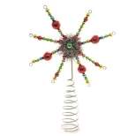 Tree Topper Finial 10.75" Merry & Bright Starburst Tree Topper  -  Tree Toppers