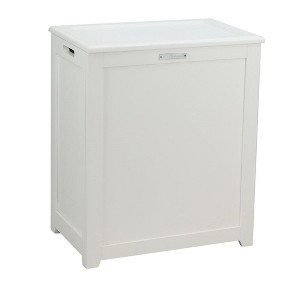 Oceanstar Storage Laundry Hamper, White - 1 of 4