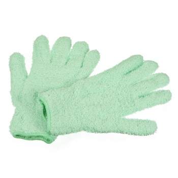 Unique Bargains Dusting Cleaning Gloves Microfiber Mittens For Cleaning  Plant Lamp Window 2 Pairs Brown : Target