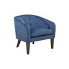 CAVINAS Faux Fur Accent Chair with Curved Back and Metal Sled Frame,Comfy Upholstered Living Room Chairs,Reading Chairs for Living Room - 2 of 4