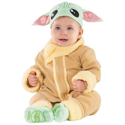 Disney Store Baby Yoda Grogu Mandalorian Baby Costume 0 3 6 9 12 18 24  Months