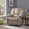 KTMBDW Rocker Recliner Chair, Overstuffed Manual Rocking Recliner for Adults, Upholstered Comfy Soft Fabric Living Room Reclining Sofa Chair - 2 of 4