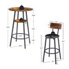 GDFStudio Jonah 3 Piece Upholstered Counter Height Dining Set - 3 of 4