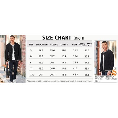 COOFANDY Men's Fashion Varsity Jacket Causal Slim Fit Cotton Letterman Baseball Bomber Jackets Black L — фото 3