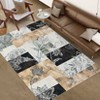 Washable Area Rug for Living Room Bedroom Rug Modern Floral Area Rug Non Slip Rugs Soft Low Pile Stain Resistant Carpet - 3 of 4