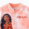 Disney Princess Moana Frozen Elsa Jacket Lightweight Classic Zip up Color Block Sweatshirt - 4 of 4