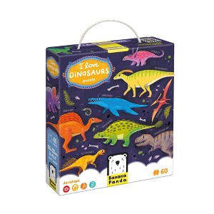 Banana Panda I Love Dinosaurs Puzzle, Ages 4+ - 1 of 4