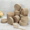 Unique Bargains DIY Crafts Party Decoration Soft Burlap Fabric Wired Ribbon - 3 of 4