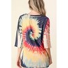 Women's Rainbow Tie Dye Top - Blumin - 3 of 3