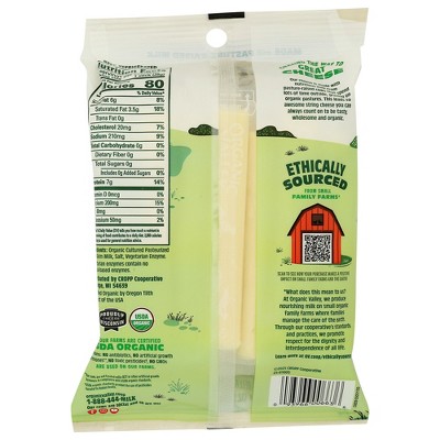 Organic Valley Stringles Mozzarella String Cheese Snack Sticks - 18oz/18ct