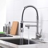 WOWOW Single Handle Pull Down Sprayer Kitchen Faucet with Advanced Spray in Brushed Nickel - 2 of 4