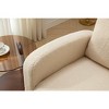 Okak Modern Rocking Accent Chair Armchair with Side Pocket and Upholstered Comfy High Backrest Glider Chair for Bedroom Lounge Nursery - 3 of 4