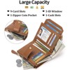 BEAFUP Small Wallet for Women,RFID Blocking Bifold Wallet with Zipper Pocket 9 Card Slots,ID Window,Removable Sleeve for Parties,Shopping - 4 of 4