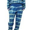 Batman Forever Batman & Riddler Puff Print Blended Logo Adult Tie-Dye Sweatpants - 3 of 4