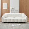 96" Modern Sofa Couch, 3 Seater Upholstered Sofa with 2 Pillows, Deep Seat Sofa Couch, Comfy Loveseat for Living Room Bedroom Apartment Office - 2 of 4
