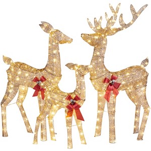 Yaheetech 3-piece Lighted Outdoor Christmas Decoration : Target