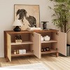NicBex 59.84 Inch Elegant 4-Door Storage Cabinet with Adjustable Shelves for Living Room and Entryway - 2 of 4