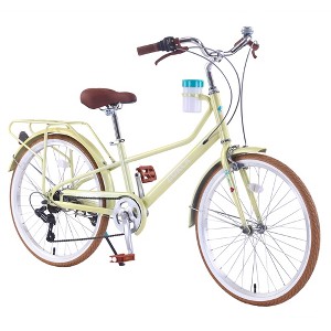 womens bicycle cruiser Viribus Cruising Bikes for Women, Disc Brakes, 26"  Pink Speed beach cruiser Huffy Women's Good Vibrations 24