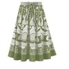 Collections Etc Border Print Easy Fit Circle Skirt with Drawstring Waistband - 4 of 4