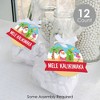 Big Dot of Happiness Tropical Christmas - Beach Santa Holiday Party Clear Goodie Favor Bags - Treat Bags With Tags - Set of 12 - 2 of 4