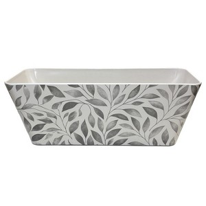 Tierra Garden 16" Rectangular Self-Watering Bamboo Planter - 1 of 4