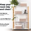 BRINJOY 4 Pack Storage Baskets for Organizing, Woven Baskets for Shelves - Perfect for Toys, Books, Towels, and Clothes - 4 of 4