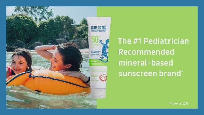 Blue Lizard Kids Mineral-Based Sunscreen Lotion - SPF 50+ - 5 fl oz, 2 of 11, play video
