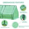 Aoodor 6 ft. x 3 ft. x 3ft. Mini Greenhouse with 2 Zipper Doors, Water Resistant UV Protected with 3 Covers - 3 of 4