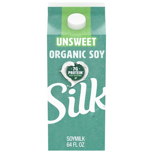 Silk Organic Unsweetened Soy Milk - 0.5gal - image 1 of 4