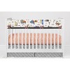 Bacati - Construction Multicolor Boys Cotton Long Crib Rail Guard Cover - 4 of 4
