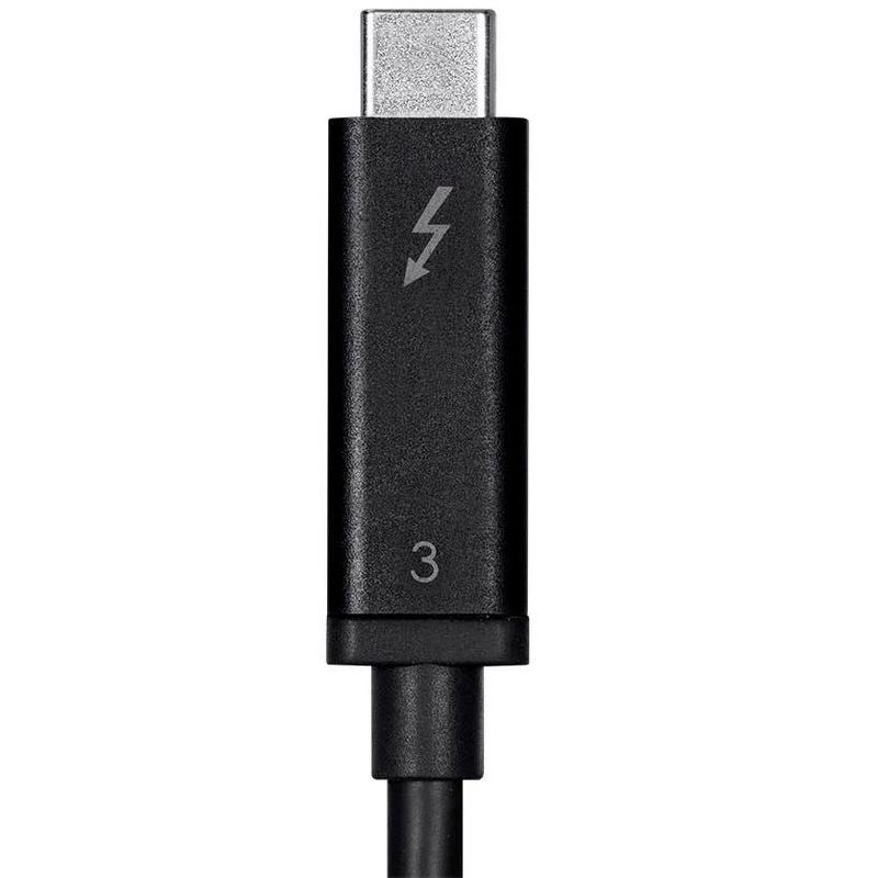 Monoprice USB & Lightning Cable - 1 Meter - Black | C18004GK Thunderbolt 3 (40 Gbps) USB-C Cable, Supports Data and Video Dual 4K@60Hz or 5K@60Hz, 3 of 6