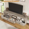 70in TV Stand for TVs up to 75 in, Entertainment Center with Storage Drawer, Wood Media TV Cabinet for Living Room, Bedroom - 3 of 4