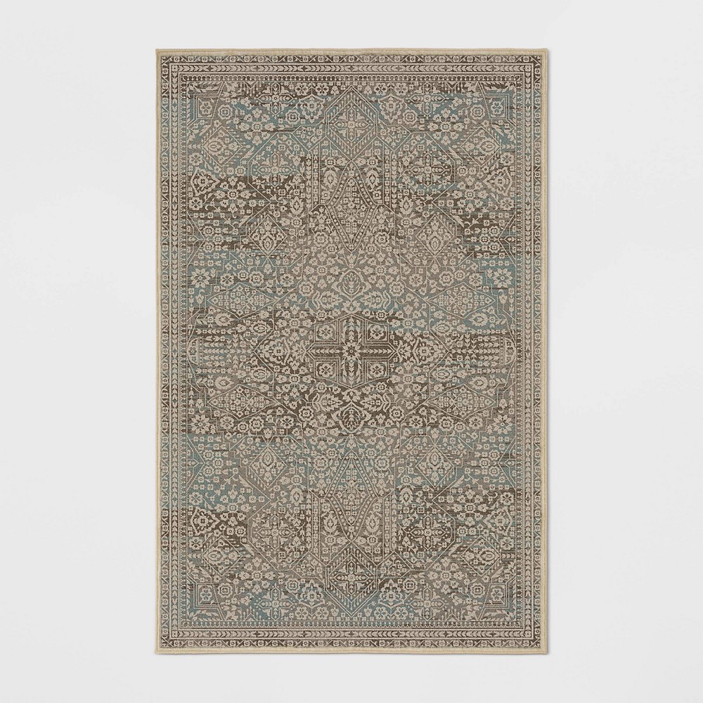 6'6inx10' Greenvale Fleck Woven Area Rug Brown - Threshold™