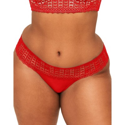 Adore Me Women's Cassandra Hipster Panty M / Rhubarb Red. : Target