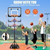 SKONYON 32" Adjustable Outdoor Basketball Hoop, 5-7ft Portable Basketball Goal for Kids - 2 of 4