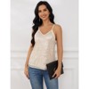 Coolmee Womens Tank Tops Casual Fashion V Neck Strappy Sequin Sparkle Shimmer Camisole Sleeveless Tanks Tops - 3 of 4